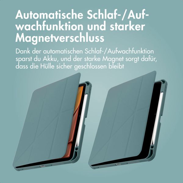 imoshion Origami Klapphülle iPad Air 13 Zoll (2025) M3 / (2024) M2 - Dunkelgrün