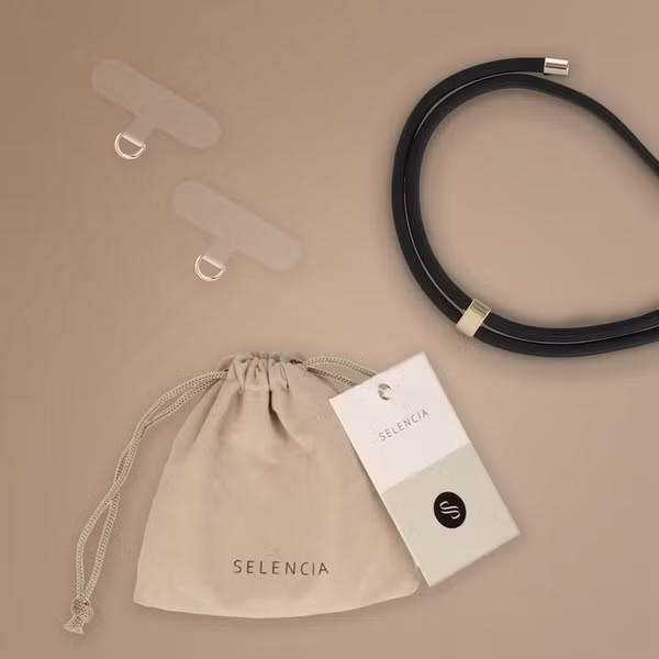 Selencia Universal-Handykette - Schwarz