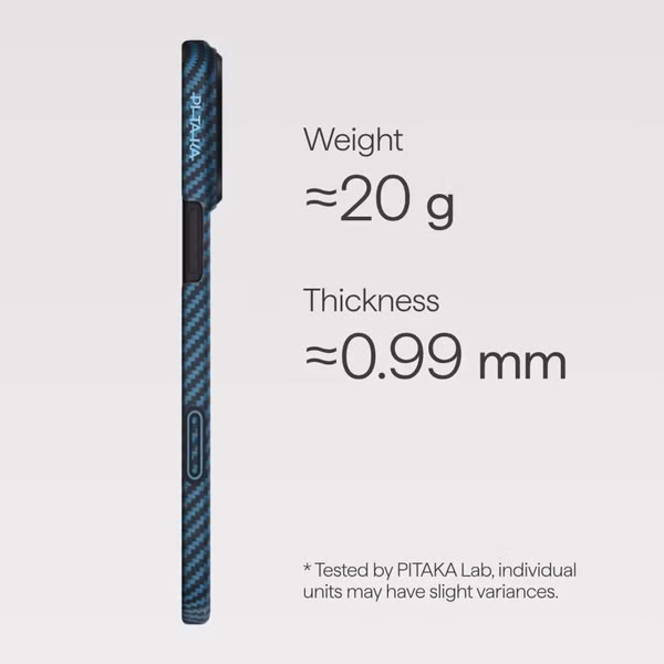 Pitaka Ultra Slim Case Apple iPhone 17 Pro - Blau