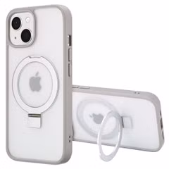 Accezz Ring Stand Backcover mit MagSafe Apple iPhone 15 - Grau