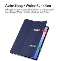 imoshion Trifold Klapphülle Samsung Galaxy Tab S10 FE Plus - Dunkelblau