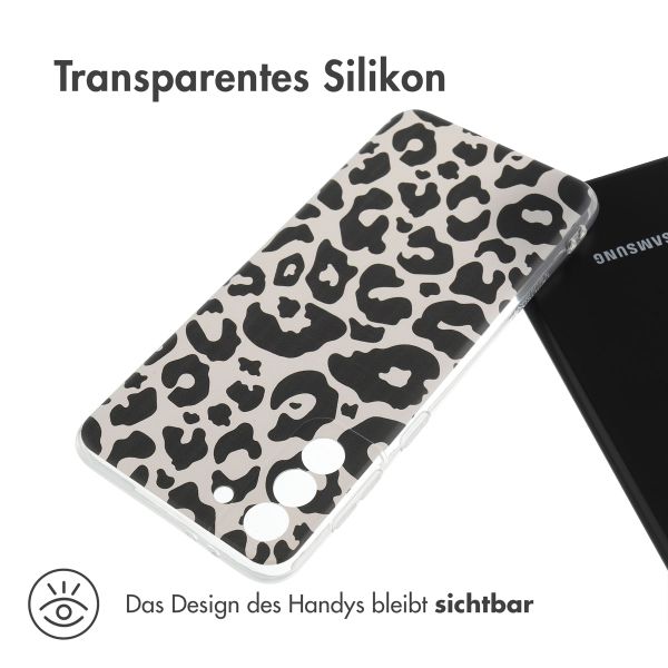 imoshion Design Hülle Samsung Galaxy S21 Plus - Leopard Transparent