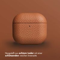 Accezz Echtes Leder Case AirPods 4 - Cognac