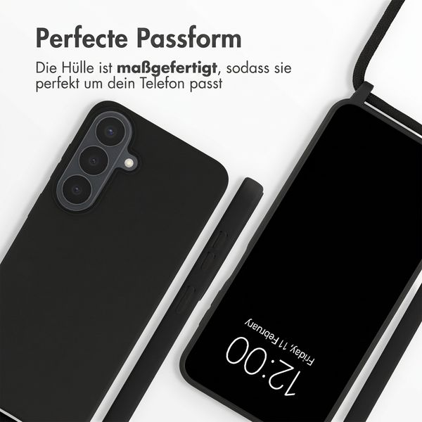 imoshion SilikonHülle mit Band Samsung Galaxy S26 FE - Schwarz