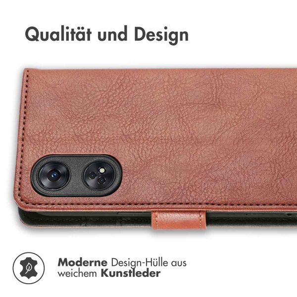 imoshion Luxuriöse Klapphülle Oppo Reno 8 T (4G) - Braun