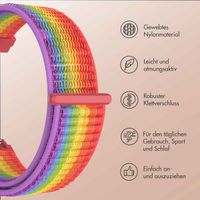 imoshion Nylonband mit Klettverschluss - Universelle 20 mm Anschluss - Regenbogen