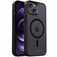 Accezz Rugged Frosted Back Cover mit MagSafe iPhone 14 - Schwarz
