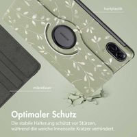 imoshion 360° drehbare Design Klapphülle für das Honor Pad X9 - Green Flowers