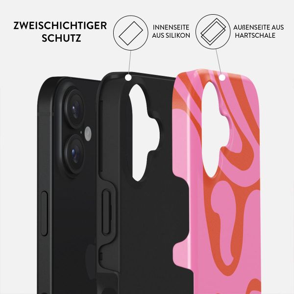 Burga Tough Back Cover für das iPhone 16 - Ride The Wave