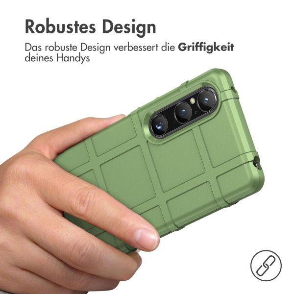 imoshion Rugged Shield Backcover Sony Xperia 1 V - Dunkelgrün