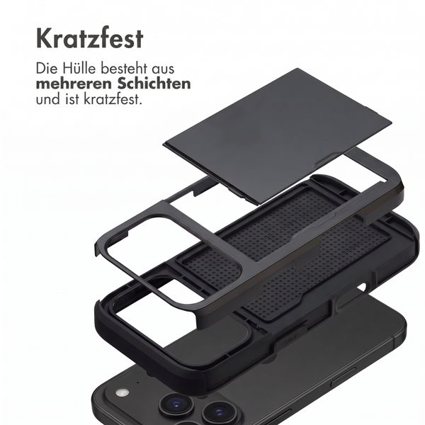 imoshion Backcover mit Kartenfach Apple iPhone 18 Pro Max / 17 Pro Max - Schwarz