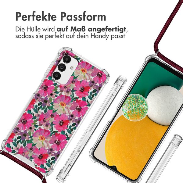imoshion Design Hülle mit Band Samsung Galaxy A13 (5G) - Flower Water