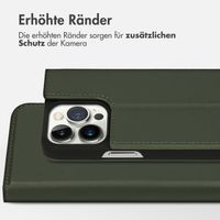 Accezz Premium Leather Slim Klapphülle Apple iPhone 13 Pro - Grün