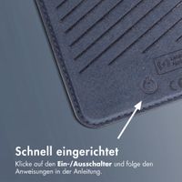 Accezz Magnetische Leder-Wallet mit Standfunktion - Geeignet für Apple Find My - Nightfall Blue