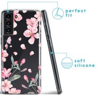 imoshion Design Hülle Samsung Galaxy S21 FE - Blume - Rosa