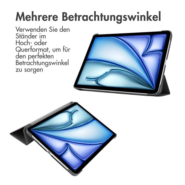 imoshion Trifold Klapphülle für das iPad Air 13 inch (2024) M2 - Schwarz