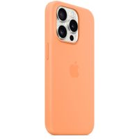 Apple Silikon-Case MagSafe für das Apple iPhone 15 Pro - Orange Sorbet