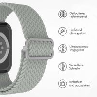 imoshion Gewebtes Nylonarmband für das Apple Watch Series 1 bis 11 / SE / Ultra (44/45/46/49 mm) - Grau