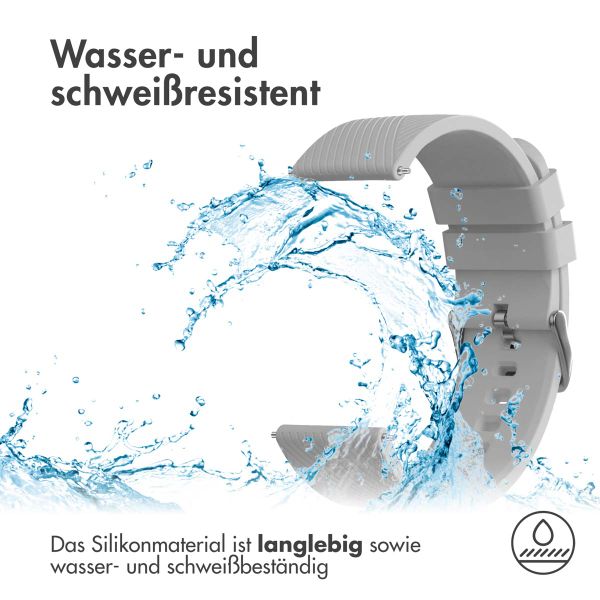 imoshion Silikonarmband - 20-mm-Universalanschluss - Grau