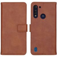 imoshion Luxuriöse Klapphülle Motorola Moto G8 Power Lite - Braun