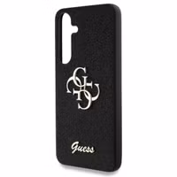 Guess 4G Metal Logo Back Cover mit Glitter für das Samsung Galaxy S25 Plus - Black