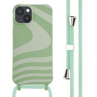 imoshion SilikonHülle design mit Band iPhone 14 - Retro Green