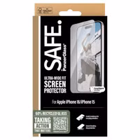 SAFE by PanzerGlass Ultra-Wide Fit Displayschutz für das Apple iPhone 16