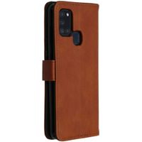 Luxuriöse Klapphülle Samsung Galaxy A21s - Braun