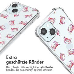imoshion Design Hülle mit Band Apple iPhone 15 - Crab Watercolor