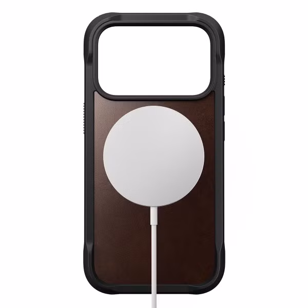 Nomad Rugged Horween Leather Case Apple iPhone 17 Pro - Rustic Brown