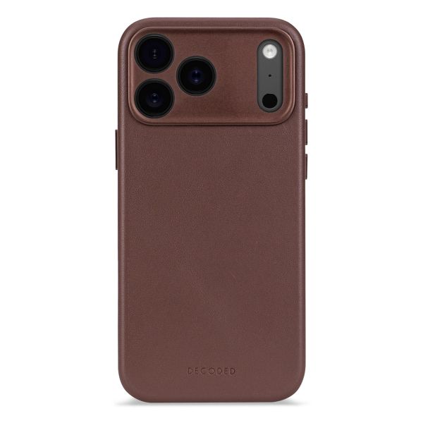 Decoded Leather Backcover MagSafe Apple iPhone 17 Pro - Chocolate Brown