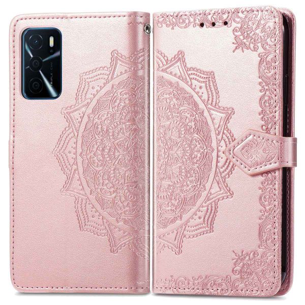 imoshion Mandala Klapphülle für das Oppo A16(s) / A54s - Rose Gold