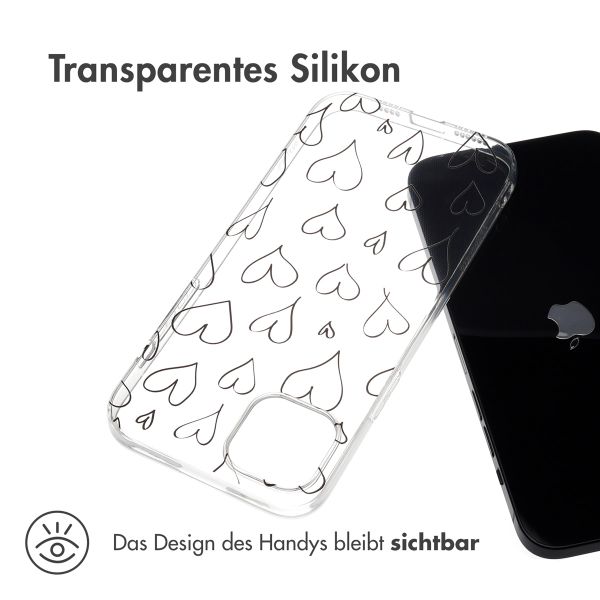 imoshion Design Hülle Apple iPhone 15 Plus - Hearts