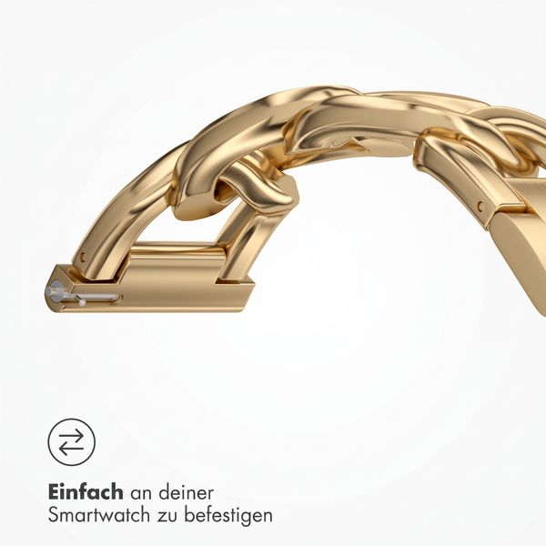 Selencia Chain Armband -   Universelle 20 mm Anschluss - Gold