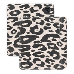 imoshion Design Slim Hard Case Sleepcover mit Stand Kobo Libra Colour - Leopard
