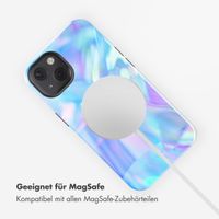 Selencia Vivid Tough Back Cover mit MagSafe für das Apple iPhone 13 - Holographic Blue Dream