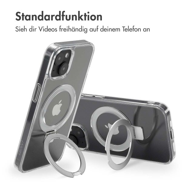 Accezz Ring Stand Backcover mit MagSafe Apple iPhone 14 - Transparent