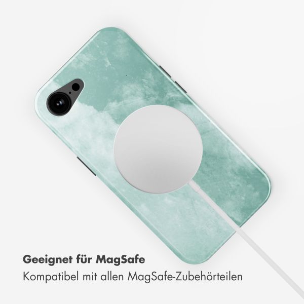 Selencia Vivid Rückabdeckung mit MagSafe Apple iPhone 16e - Marble Grayed Jade