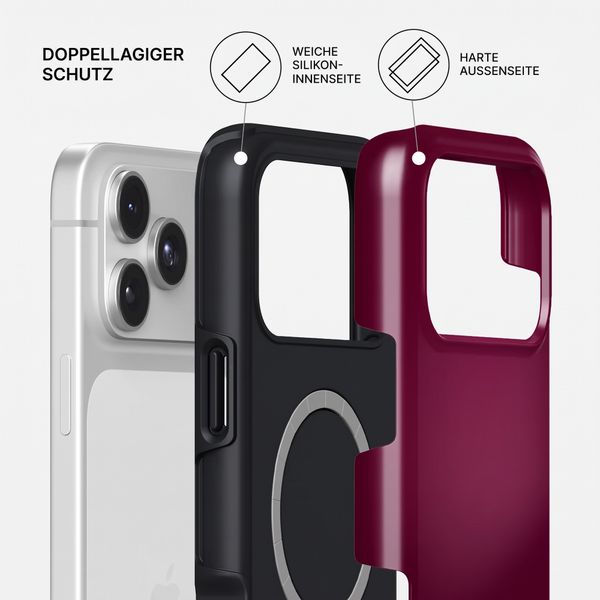 Burga Tough Back Cover MagSafe Apple iPhone 17 Pro Max - Dark Cherry