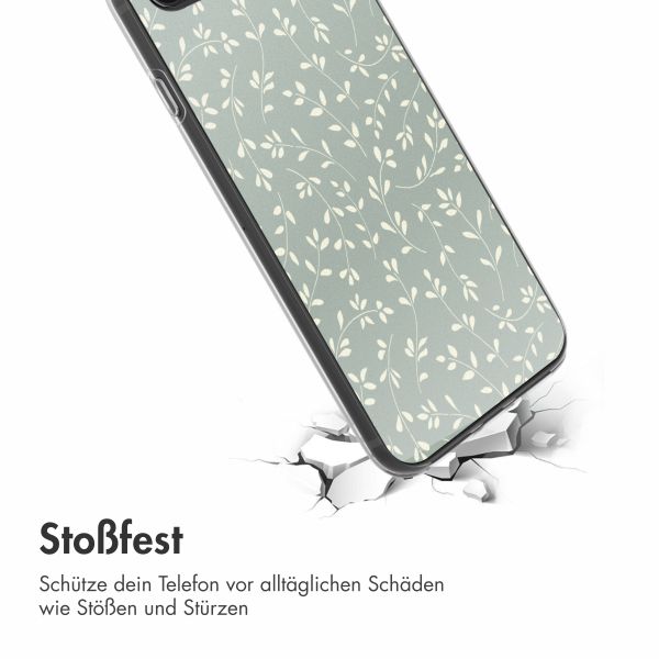 imoshion  Design Hülle für das iPhone SE (2022 / 2020) / 8 / 7 - Smoke Green Flowers