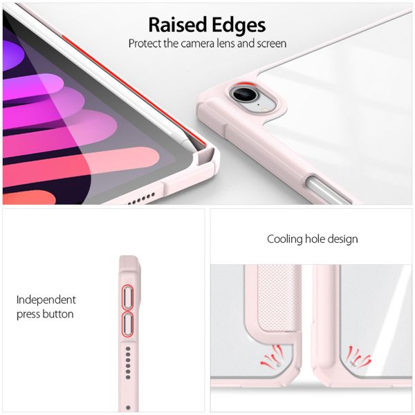 Dux Ducis Toby Klapphülle Apple iPad Mini 7 (2024) / iPad Mini 6 (2021) - Rosa