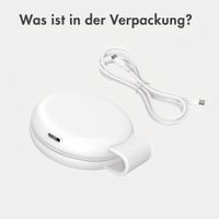 imoshion 2-in-1 kabelloses Reiseladegerät 25 W - iPhone / AirPods / Apple Watch - Qi2.2 - Weiß