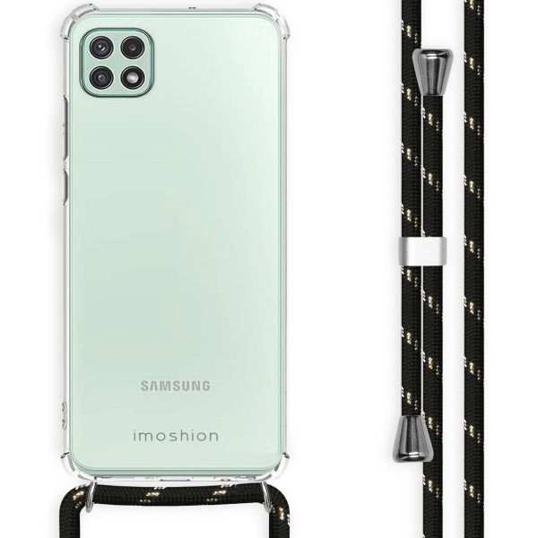 imoshion Backcover mit Band Samsung Galaxy A22 (5G) - Schwarz & Gold