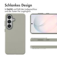Accezz MagSafe Leather Backcover Samsung Galaxy S26 - Light Grey