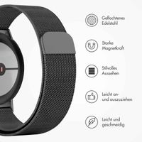 imoshion Magnetisches Milanaise Armband für Google Pixel Watch / Watch 2 / Watch 3 / Watch 4 (41 mm) - Schwarz