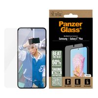 PanzerGlass All-in-One Ultra-Wide Fit Antibakterieller Displayschutz für das Samsung Galaxy S25 Plus