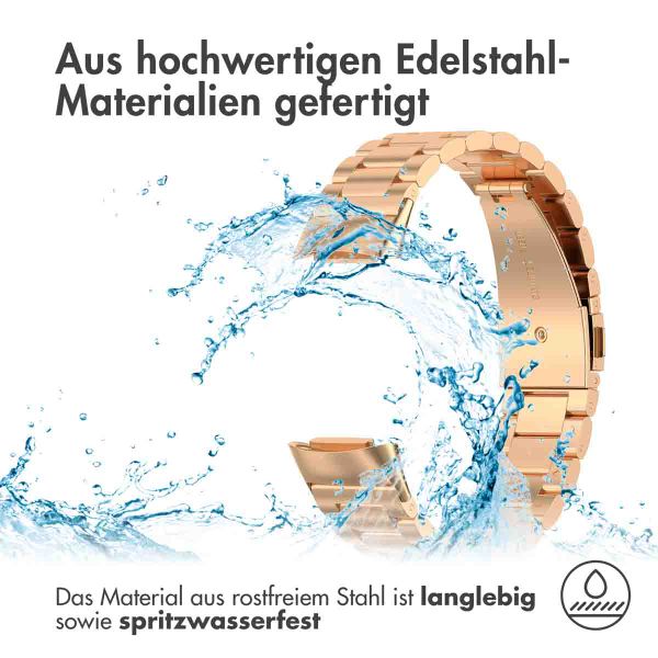 imoshion Edelstahlarmband für Fitbit Charge 5 - Rosé gold