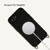 Selencia Rivièra Backcover mit MagSafe mit abnehmbaren Haken Apple iPhone 17e / 16e - Velvet Black