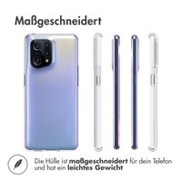 Accezz TPU Clear Cover für das Oppo Find X5 5G - Transparent