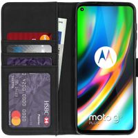 imoshion Luxuriöse Klapphülle Motorola Moto G9 Plus - Dunkelblau